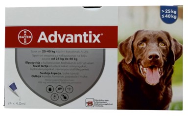 ELANCO ADVANTIX Ampula za pse od >25, 1 komad